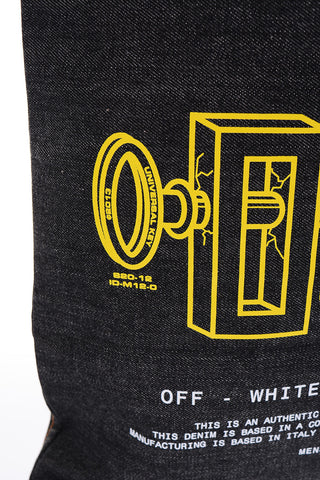 denim UNIVERSAL KEY shopping bag