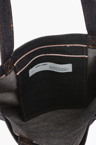denim UNIVERSAL KEY shopping bag
