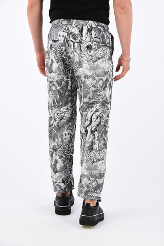 Pantalone P-TOLL-KAOS a fantasia con Elastico in Vita