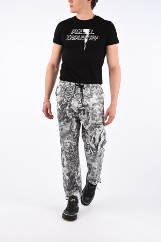 Pantalone P-TOLL-KAOS a fantasia con Elastico in Vita