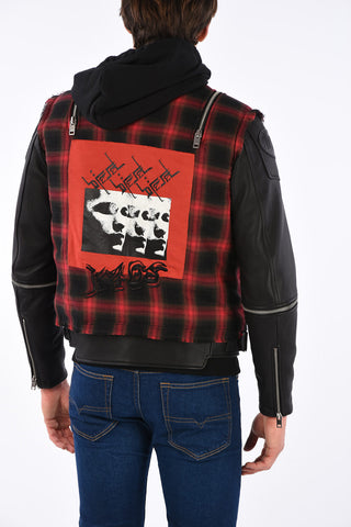 Leather L-NORMAN Jacket with Hood