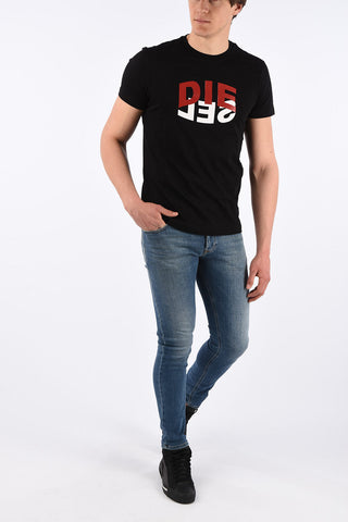 Logo Print T-DIEGOS-N22 Crewneck T-Shirt