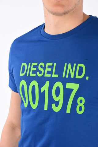 T-Shirt Girocollo T-DIEGO-001978 con Stampa Logo