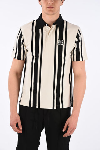 2 Buttons T-POLO-STRIP Polo With Logo Embroidery