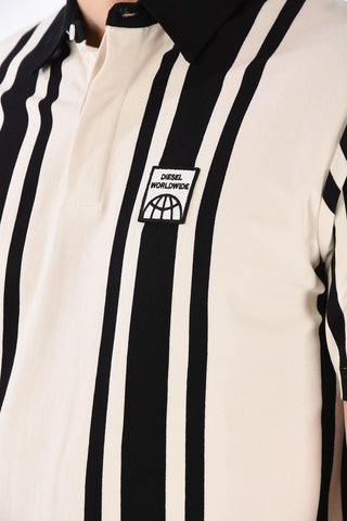 2 Buttons T-POLO-STRIP Polo With Logo Embroidery