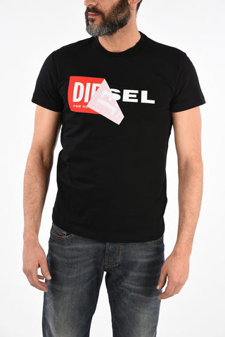 Logo Print T-DIEGO-QA Crewneck T-Shirt
