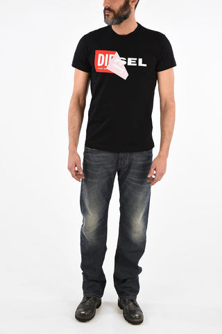 Logo Print T-DIEGO-QA Crewneck T-Shirt