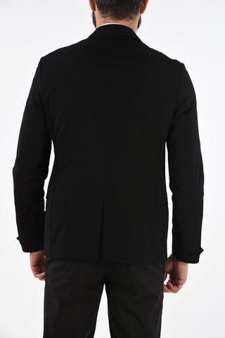 Notch Lapel Blazer with Zipped Pocket 