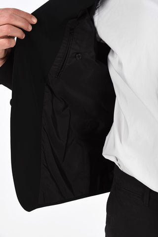 Notch Lapel Blazer with Zipped Pocket 