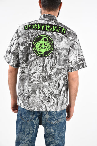 Camicia S-WED-KAOS a Fantasia Manica corta
