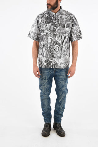 Camicia S-WED-KAOS a Fantasia Manica corta