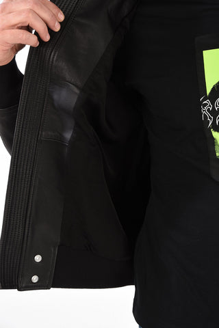 Leather L-JOSEPH Bomber with Zip Closure