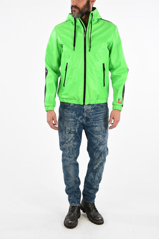 Leather L-CARRSY Jacket with Hood