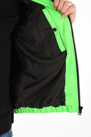 Leather L-CARRSY Jacket with Hood