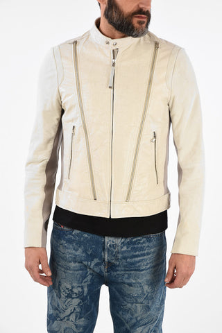 BLACK GOLD Suede Leather Vintage Effect L-CROME Jacket
