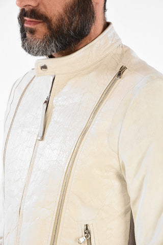 BLACK GOLD Suede Leather Vintage Effect L-CROME Jacket