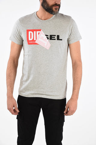 Logo Print T-DIEGO-QA Crewneck T-Shirt