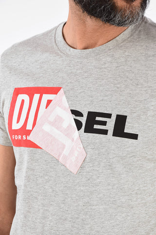 Logo Print T-DIEGO-QA Crewneck T-Shirt