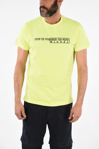 Cotton T-DIEGO-SLITS-J6 Crewneck T-Shirt