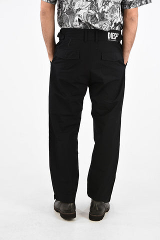 Double Pleats P-COOLE Pants with Belt Loops