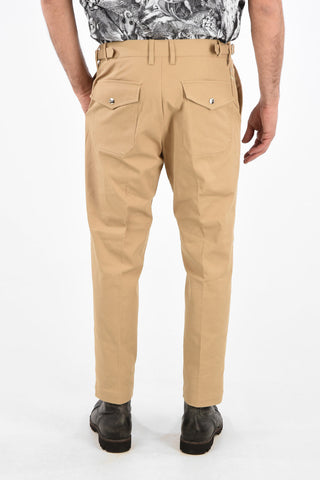 Cotton P-CHARLIE Pants with Belt Loops