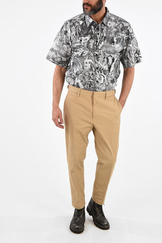 Cotton P-CHARLIE Pants with Belt Loops