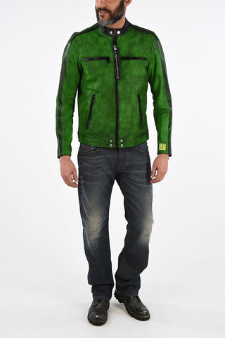 Leather L-BOY-A Jacket with Zip Closure