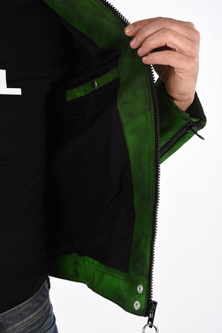 Leather L-BOY-A Jacket with Zip Closure