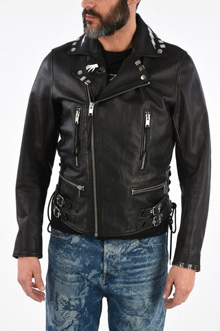 Leather L-GOTIV-A Biker Jacket