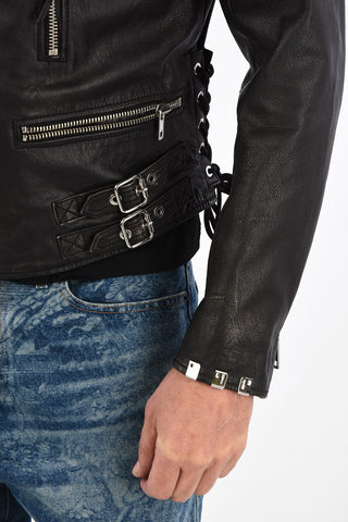 Leather L-GOTIV-A Biker Jacket