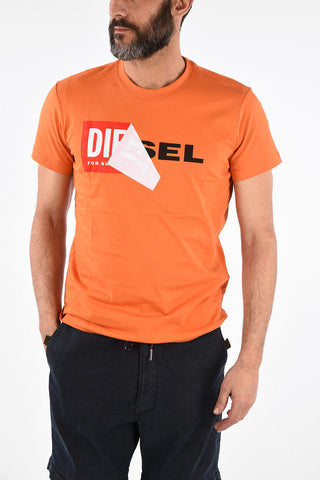 Logo Print T-DIEGO-QA Crewneck T-Shirt