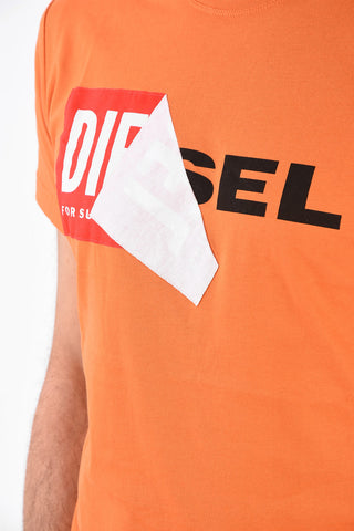 Logo Print T-DIEGO-QA Crewneck T-Shirt