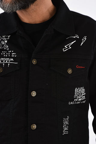 Denim Printed CL-NHILL-T Jacket