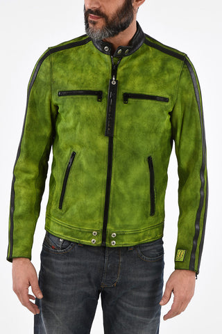 Leather L-BOY-A Jacket with Zip Closure