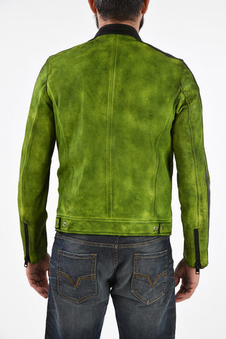 Leather L-BOY-A Jacket with Zip Closure