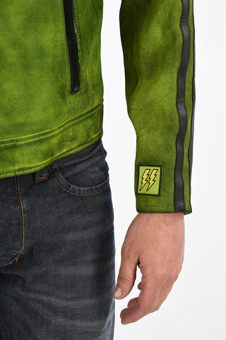 Leather L-BOY-A Jacket with Zip Closure