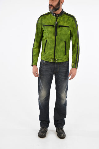 Leather L-BOY-A Jacket with Zip Closure