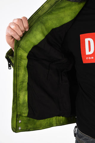 Leather L-BOY-A Jacket with Zip Closure