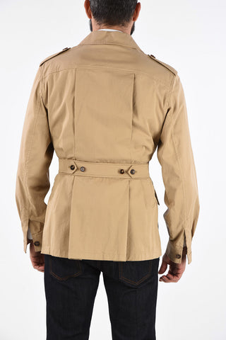 Multipocket Cropped Trench with Belt