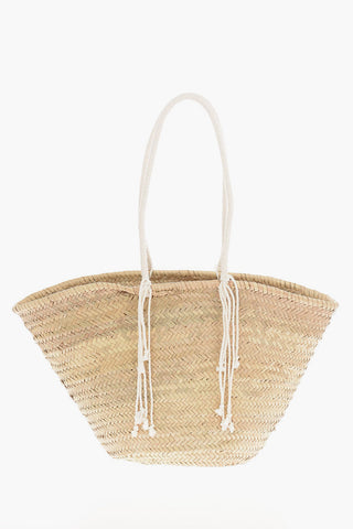 Rafia CLASSIC PANIER Maxi Basket Bag with “UH HUH” Embroidery