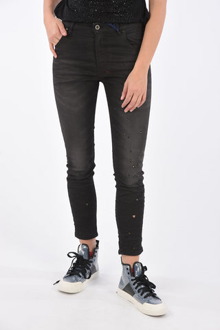 Vintage Effect Cropped KRAILEY-B-NE  Sweat Jogg jeans