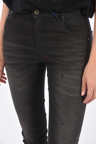 Vintage Effect Cropped KRAILEY-B-NE  Sweat Jogg jeans