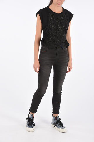 Vintage Effect Cropped KRAILEY-B-NE  Sweat Jogg jeans