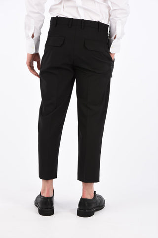 Slim Fit Pants with Striped Details