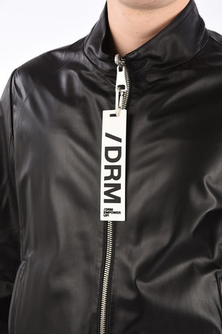 Leather Jacket with Zip Closure