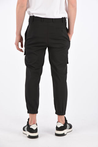 Pantalone Cargo Slim Fit con Elastico alla Caviglia