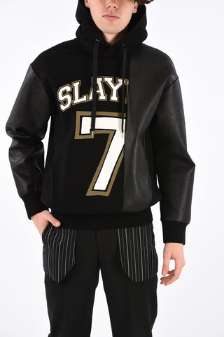Ecoleather Details Easy Fit Sweatshirt