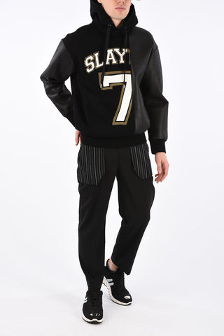 Ecoleather Details Easy Fit Sweatshirt