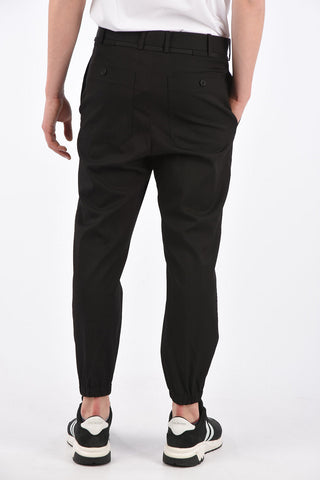 Belt Loops Trousers with Elastic Ankle Band