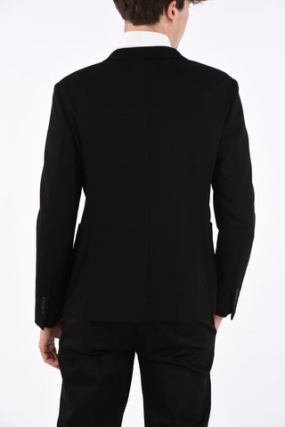 side vents peak lapel 2-button blazer